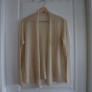Wool blend open cardigan